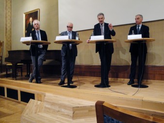 Bengt Westermark, Thomas Strand, Jan Andersson, Lars Leijonborg Foto: LIF, Sten Erik Jensen
